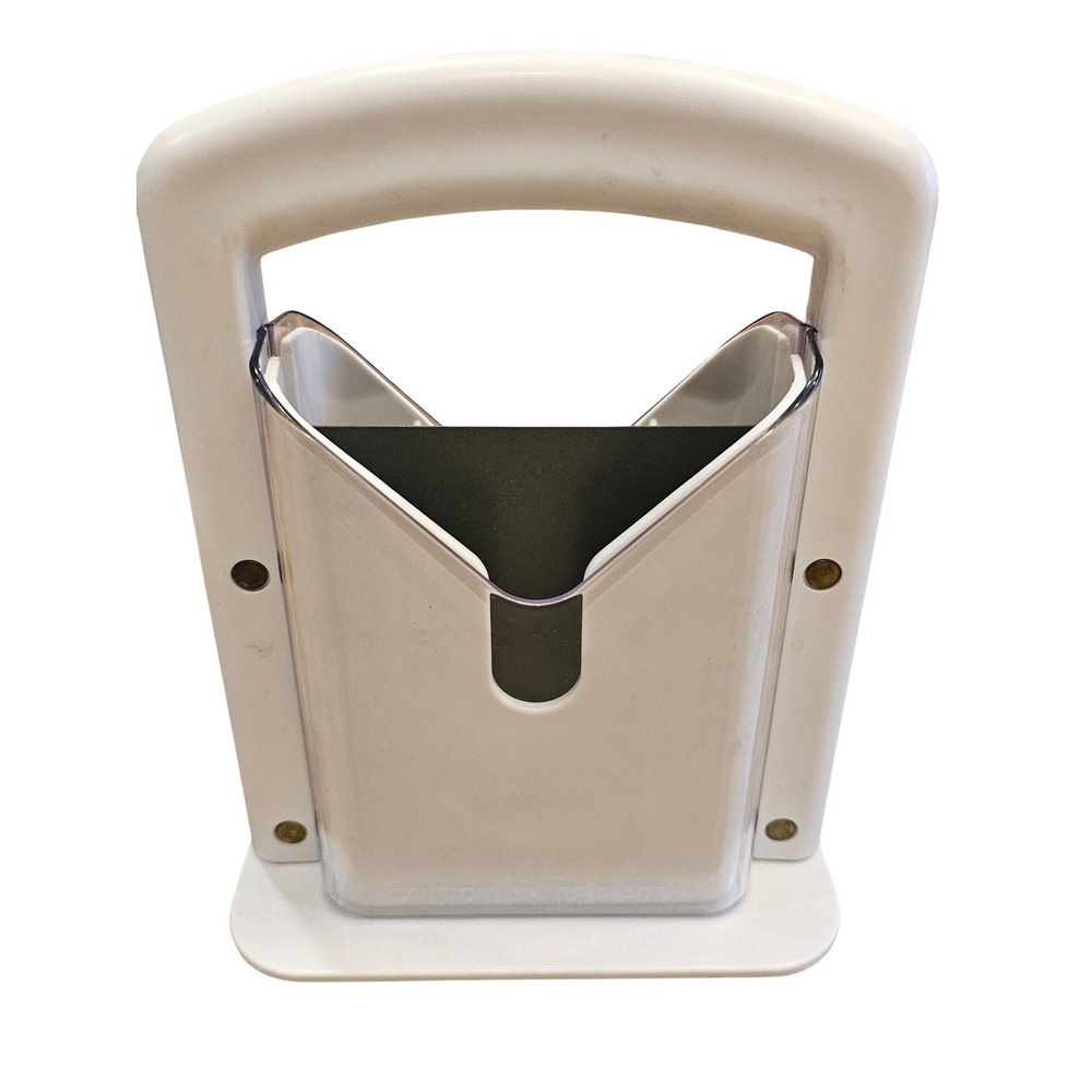 Lifetime Brands Bagel‎ Biter Guillotine Slicer White Non-Stick Blade 5431078